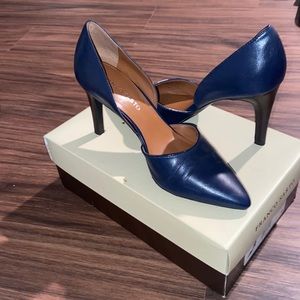 Franco Sarto L-Arrow Navy Blue Heel. Women’s 7M